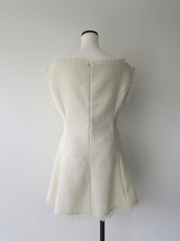 boat neck tweed mini dress (POP UP)