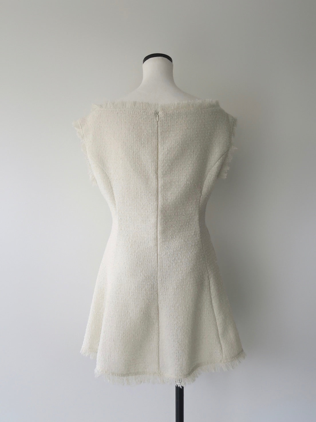 boat neck tweed mini dress (POP UP)