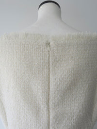 boat neck tweed mini dress (POP UP)