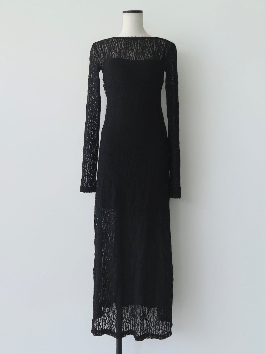 romantic lace sheer back dress
