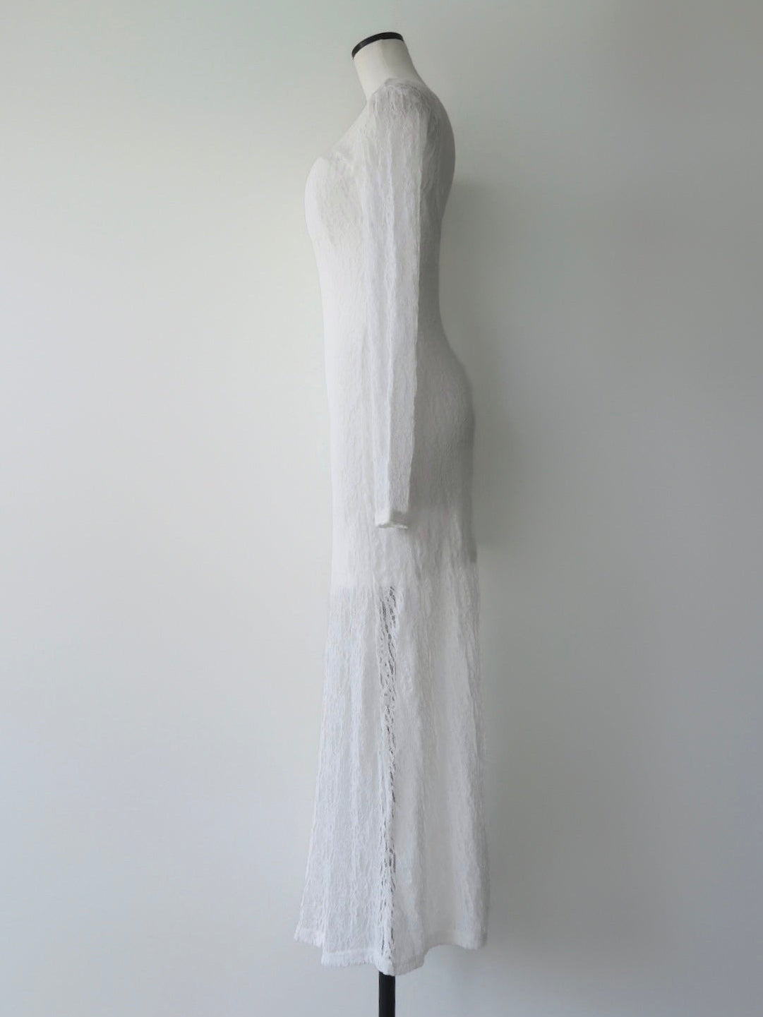 romantic lace sheer back dress