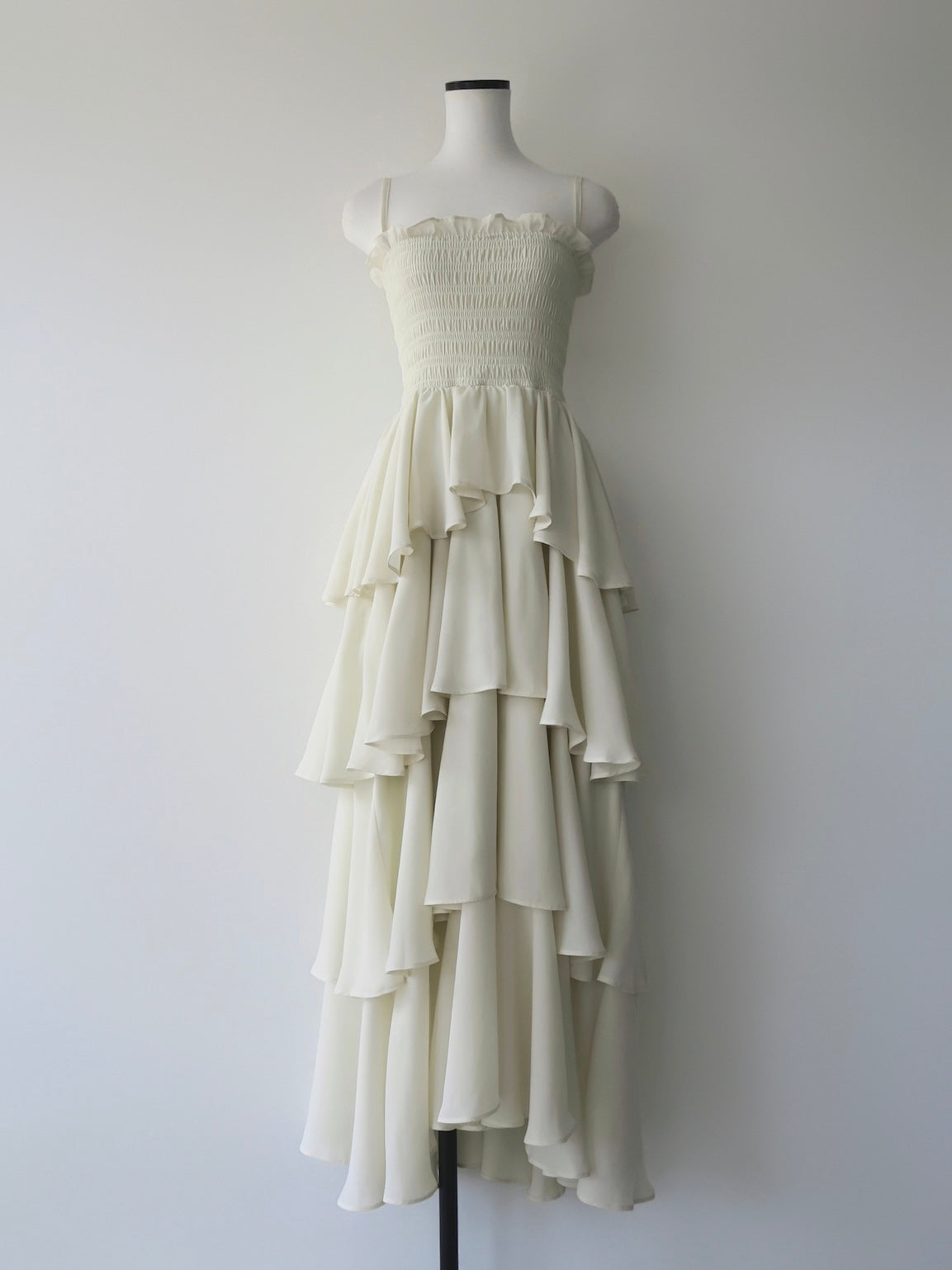 frill tiered maxi dress