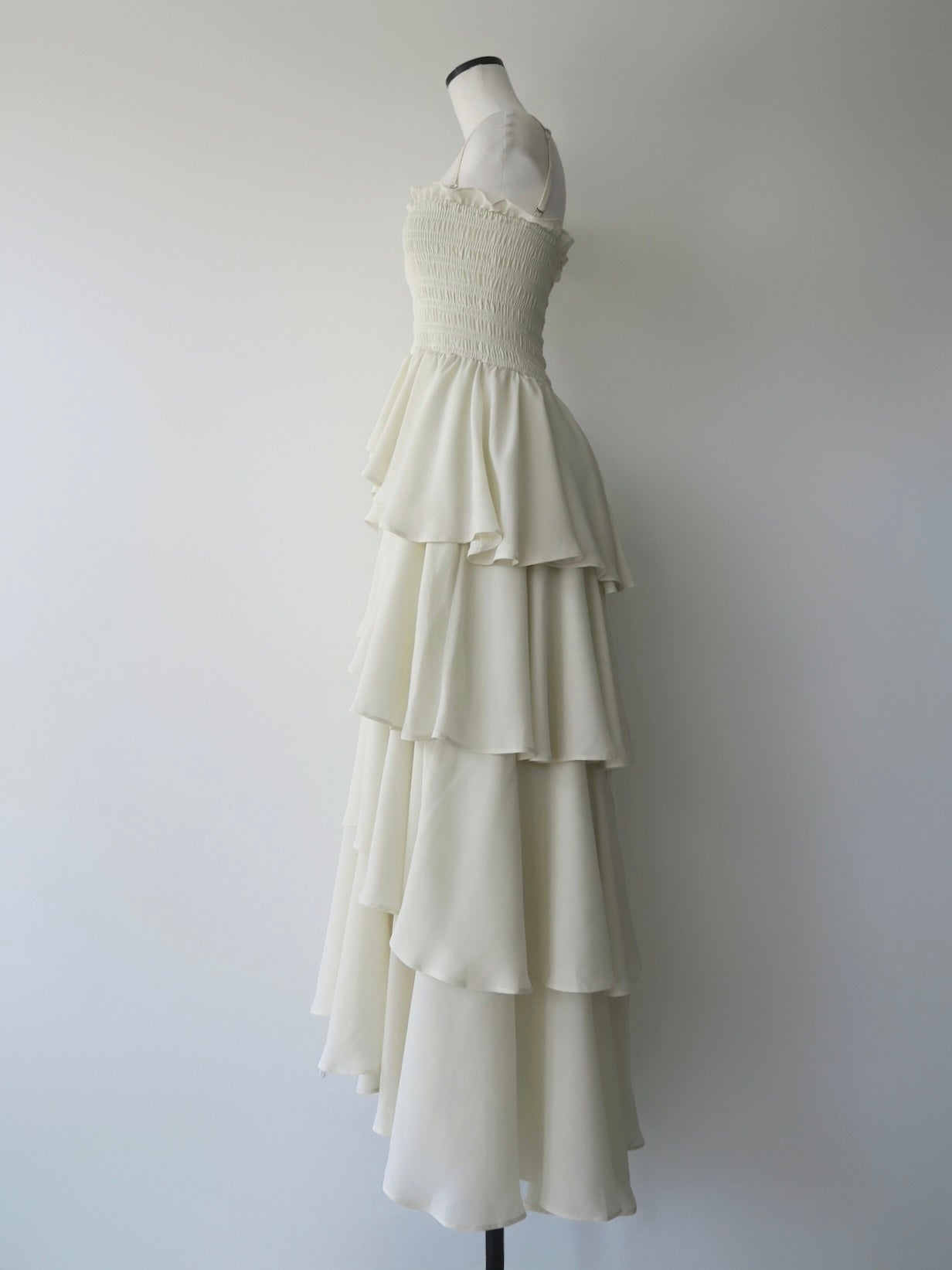 frill tiered maxi dress