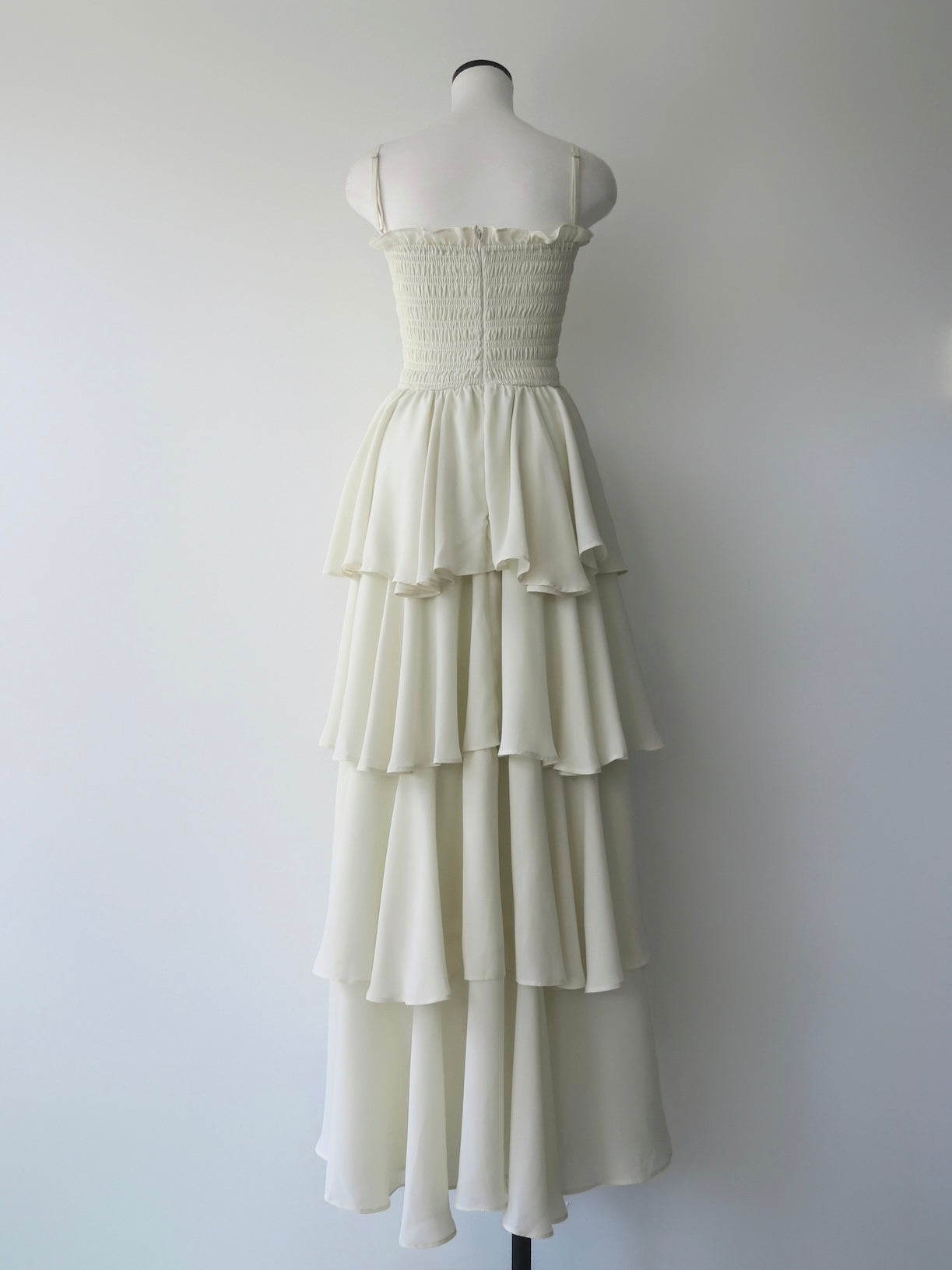 frill tiered maxi dress