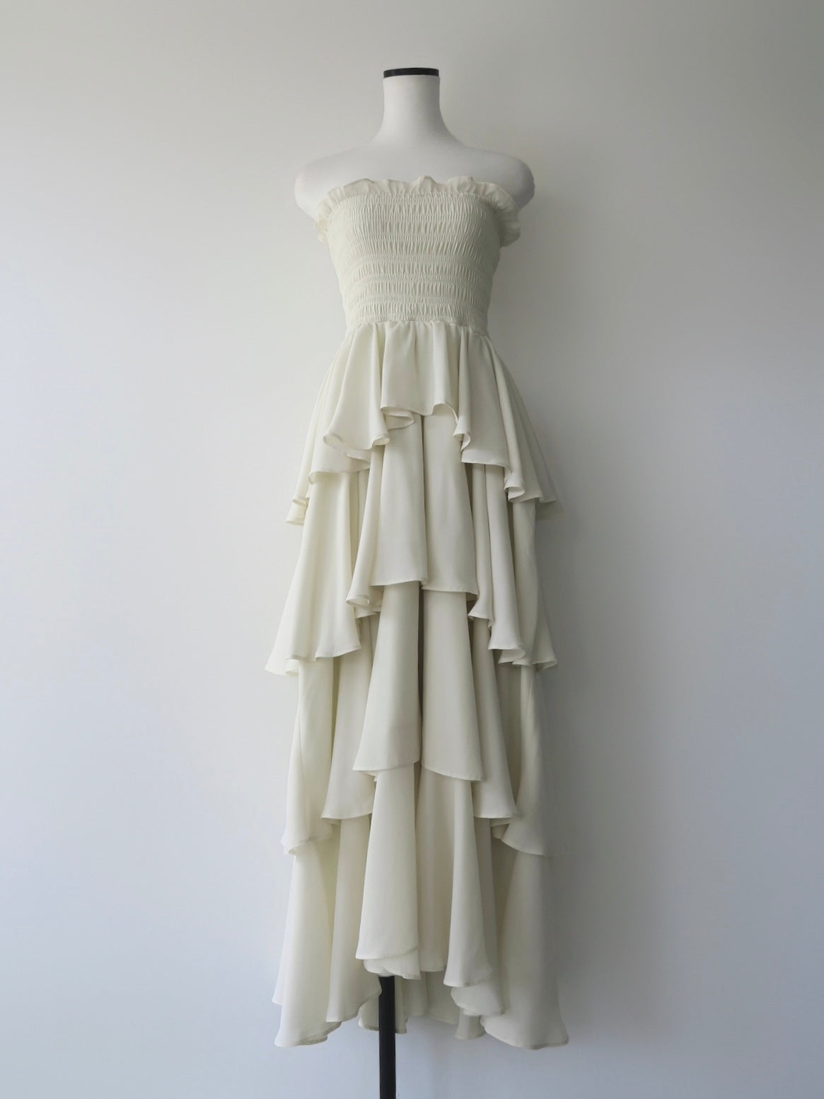 frill tiered maxi dress