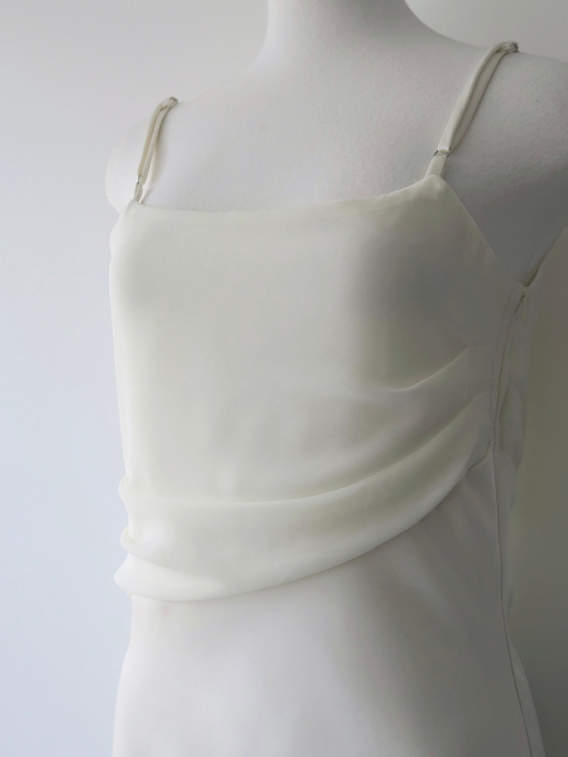 minimalist pleated long dress