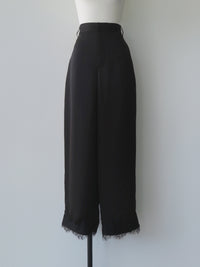 lace layered satin pant