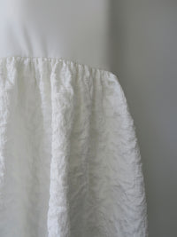 off-shoulder jacquard maxi dress