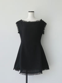 boat neck tweed mini dress (POP UP)