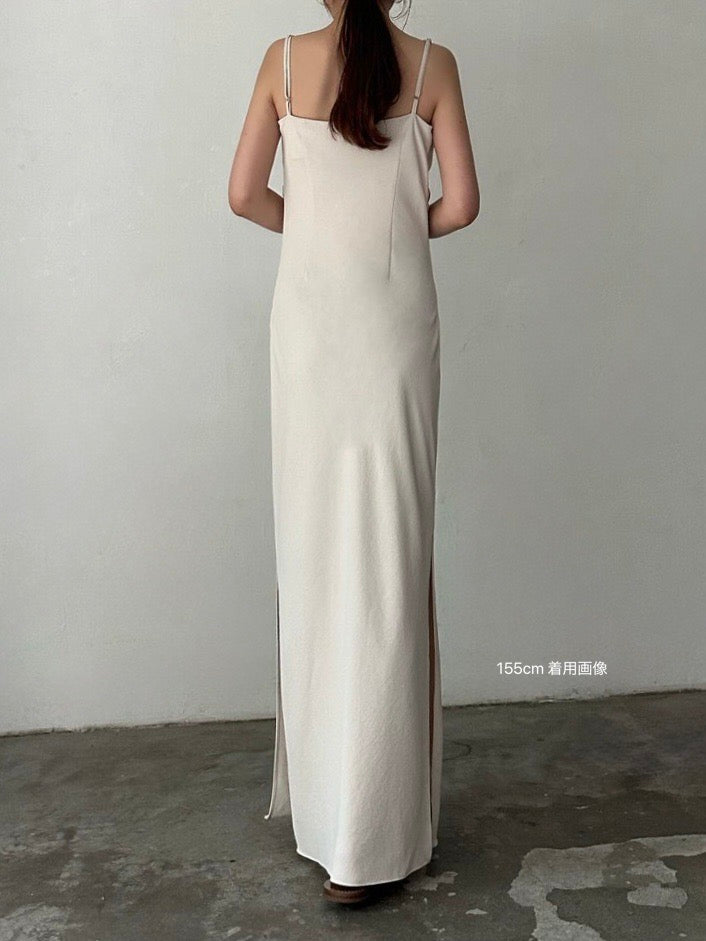 asymmetry drape cami dress – célon