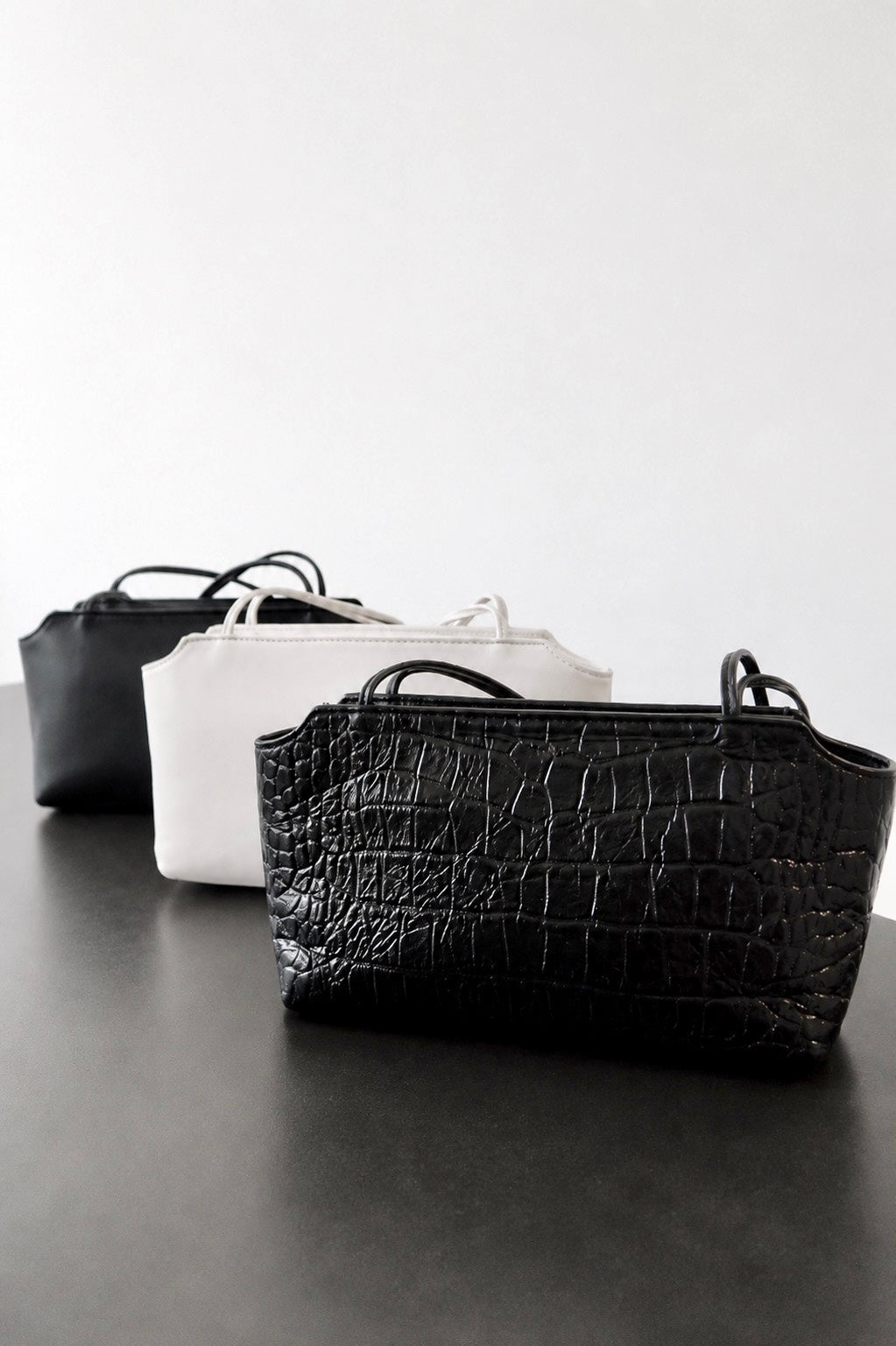 cow leather thin strap bag