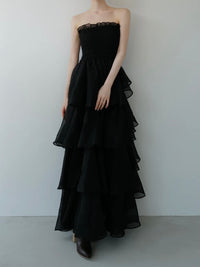 frilly tiered dress