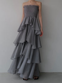frilly tiered dress