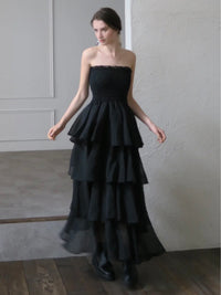 frilly tiered dress