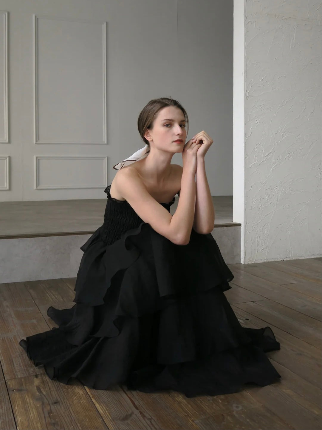 frilly tiered dress