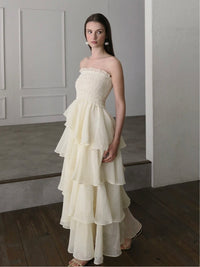 frilly tiered dress