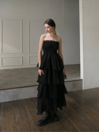 frilly tiered dress