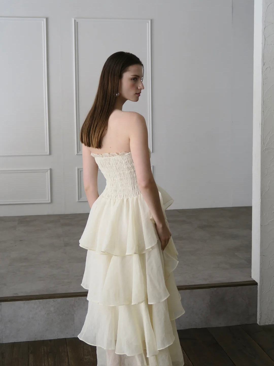 frilly tiered dress