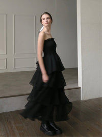 frilly tiered dress
