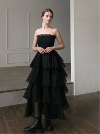 frilly tiered dress