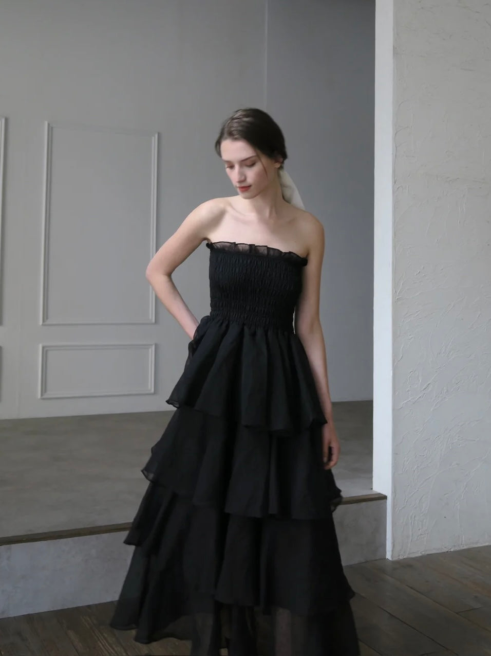 frilly tiered dress