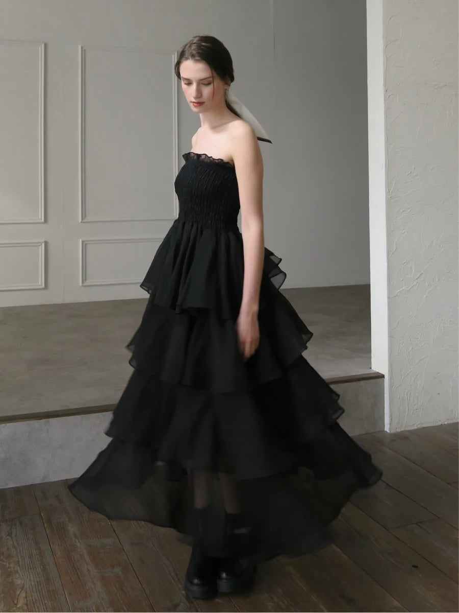 frilly tiered dress
