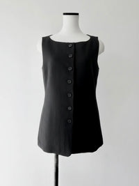 minimal button vest