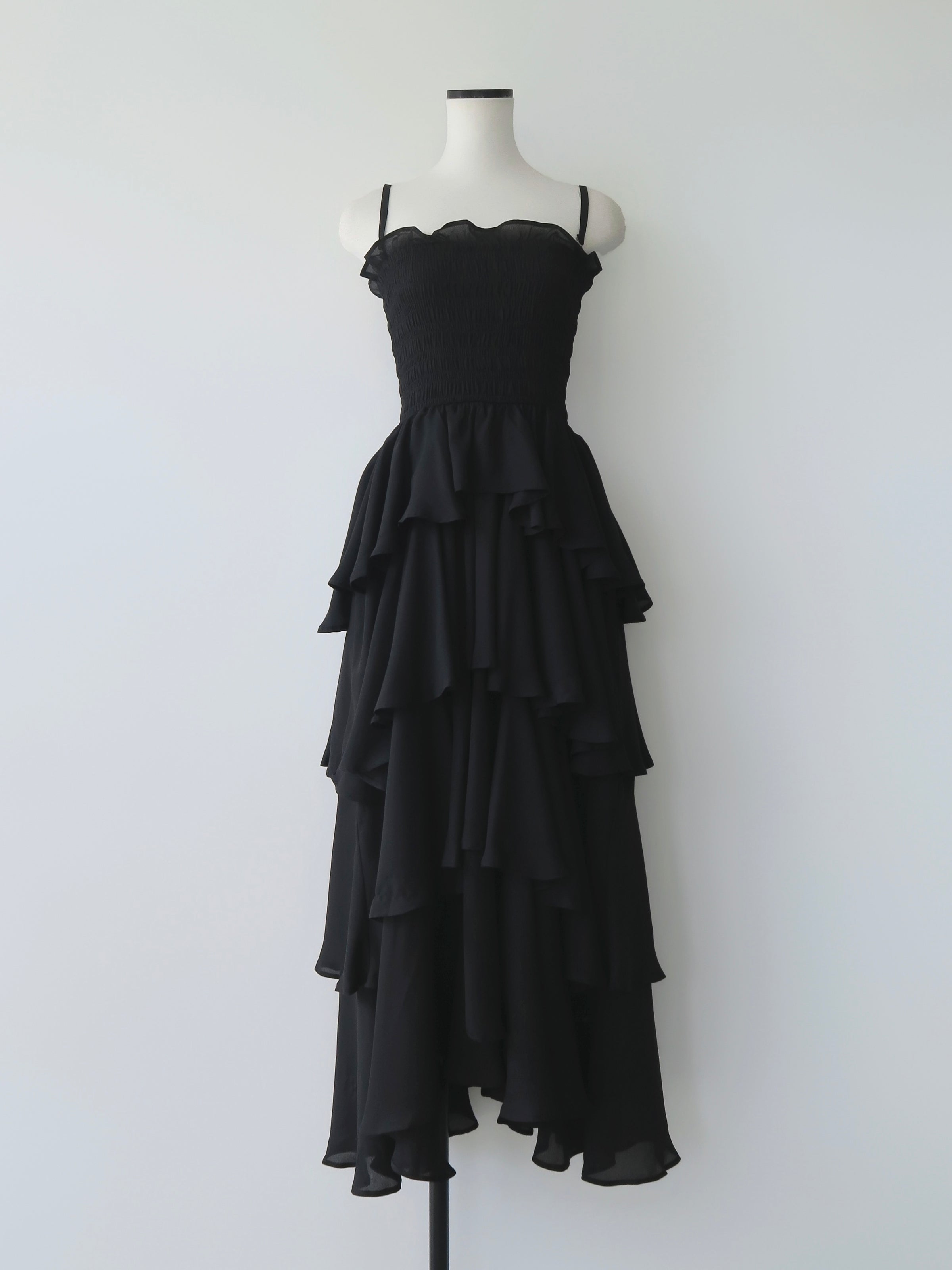 frill tiered maxi dress