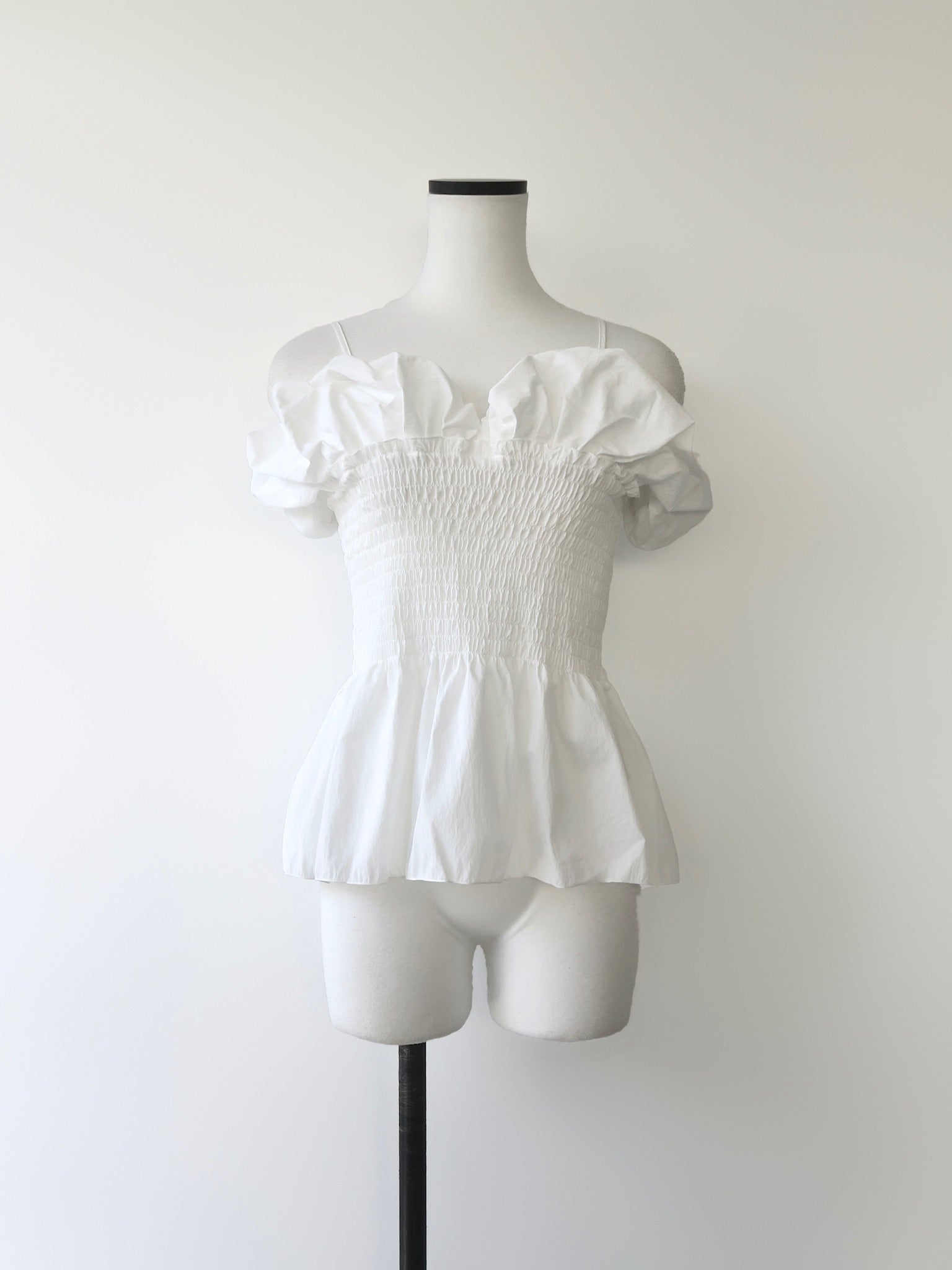 off shoulder peplum top
