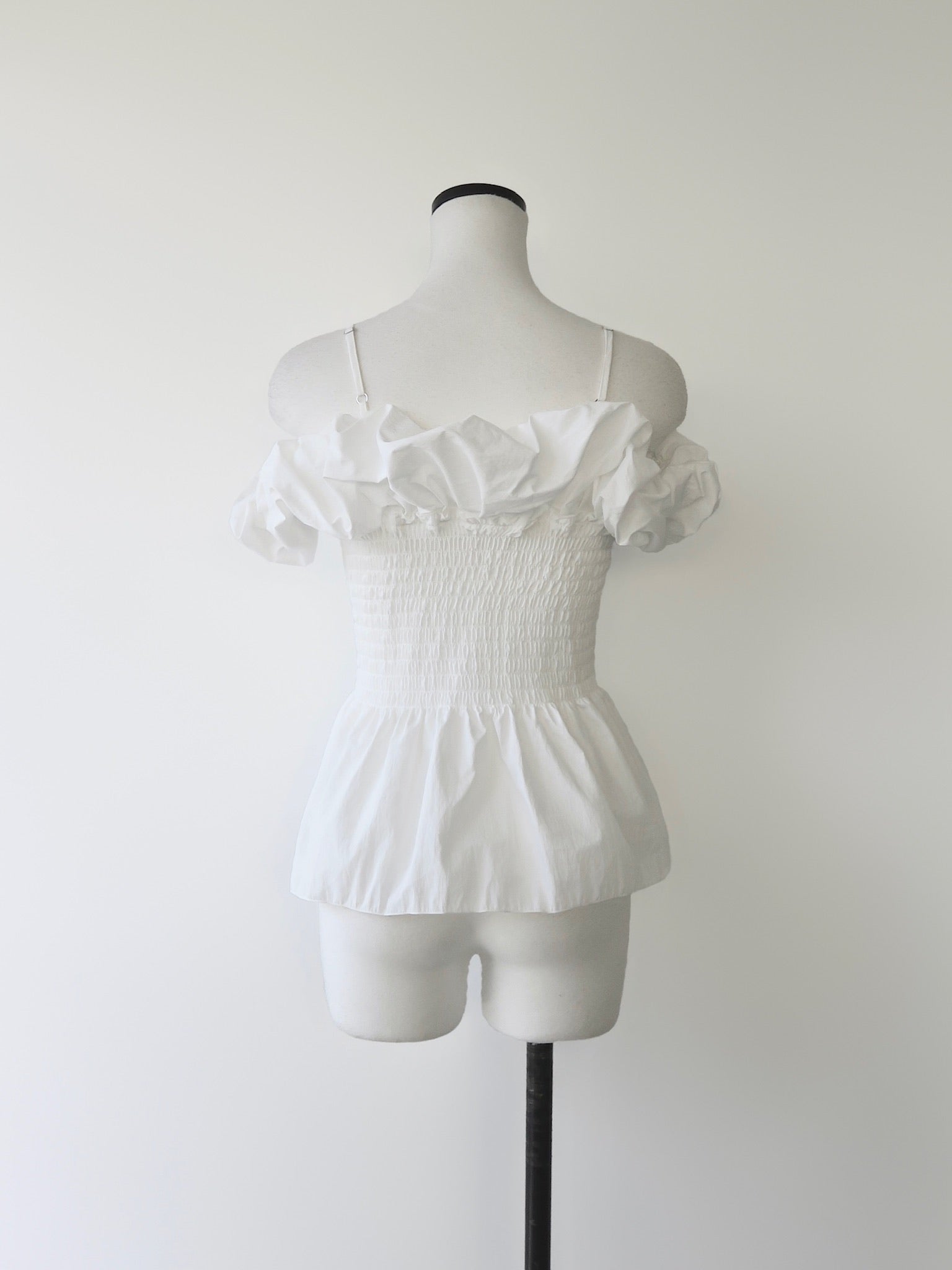 off shoulder peplum top
