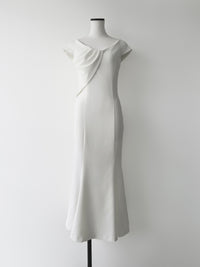 drape mermaid dress