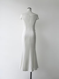 drape mermaid dress