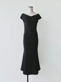 drape mermaid dress