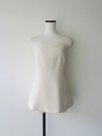 minimal strapless bustier