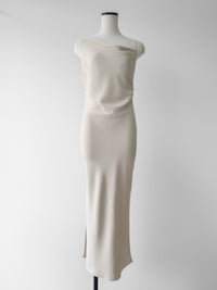 asymmetry drape cami dress