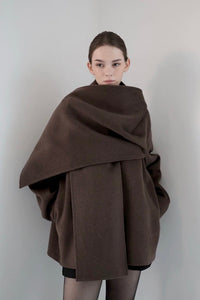 sample sale / cashmere cape half coat