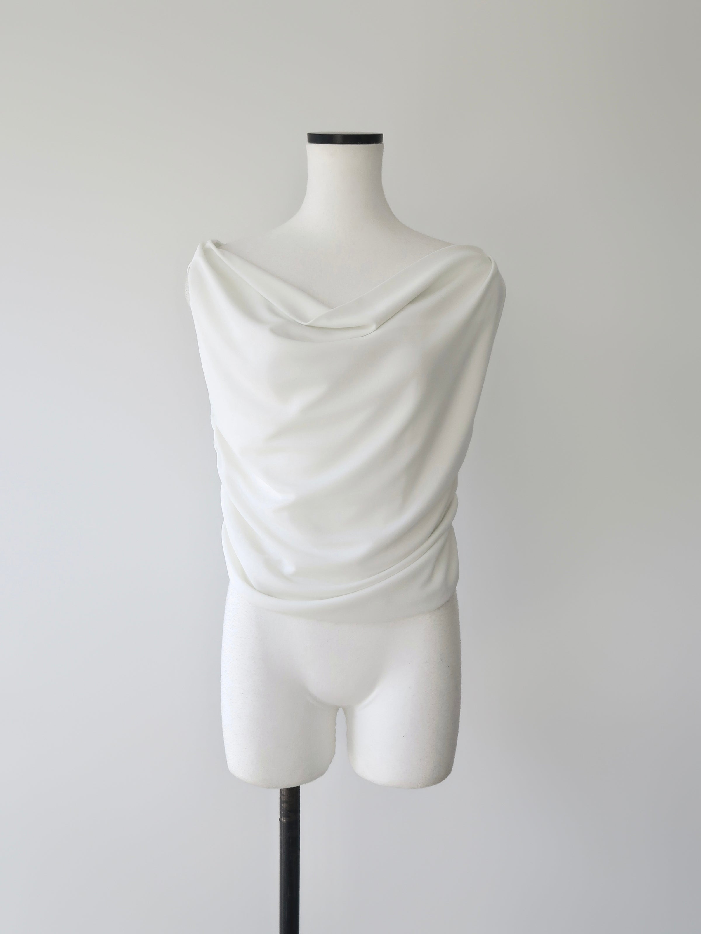 fluid drape neck top
