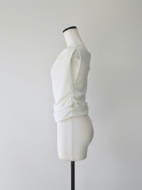 fluid drape neck top