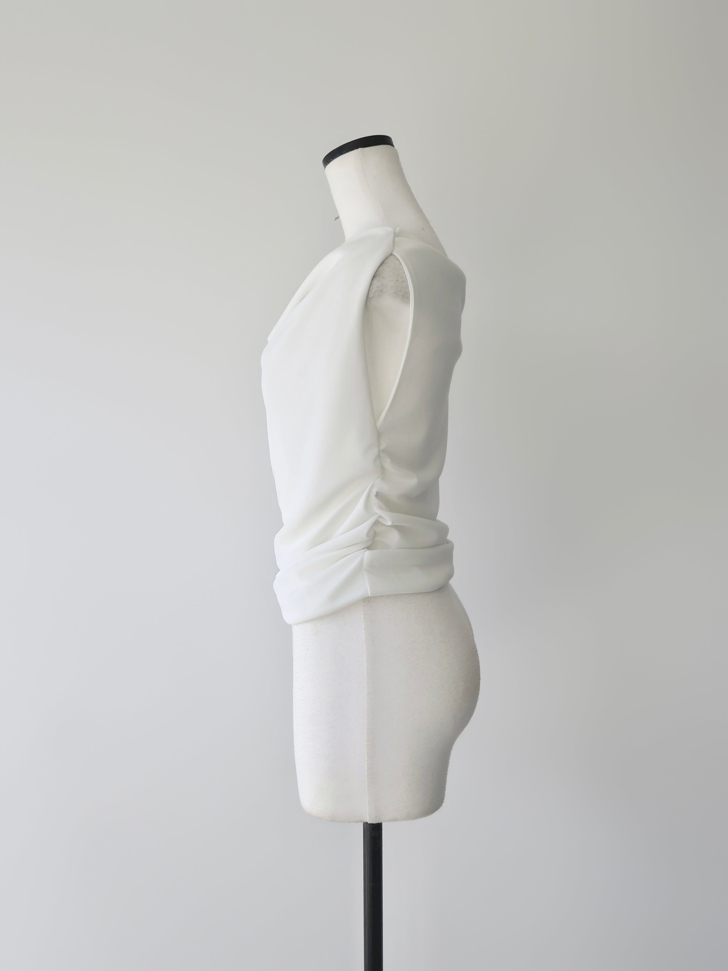 fluid drape neck top