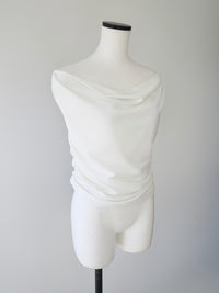 fluid drape neck top