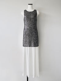 summer sale / sparkle contrast dress