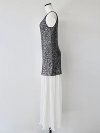 summer sale / sparkle contrast dress