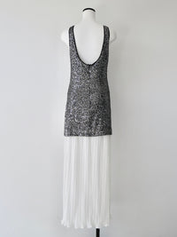 summer sale / sparkle contrast dress