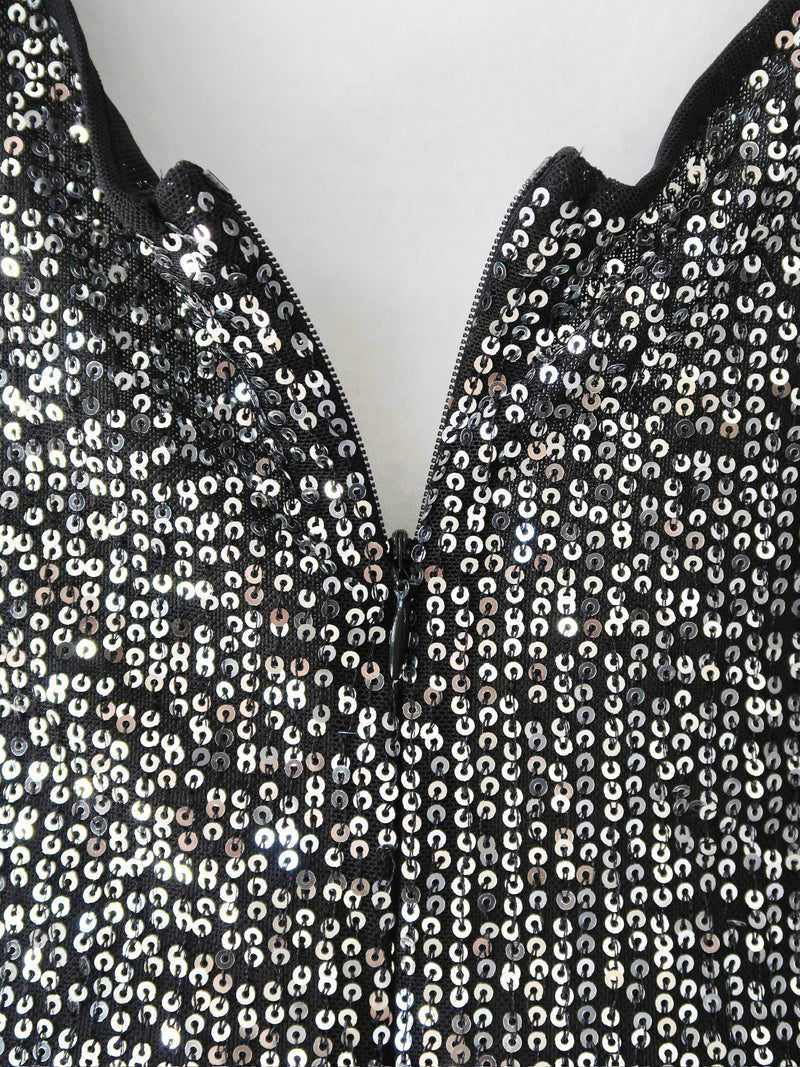 sparkle contrast dress