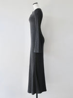 bell sleeve wool dress