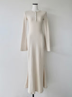 bell sleeve wool dress