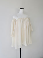 off shoulder chiffon blouse
