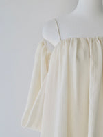 off shoulder chiffon blouse