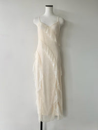 ruffle lace cami dress