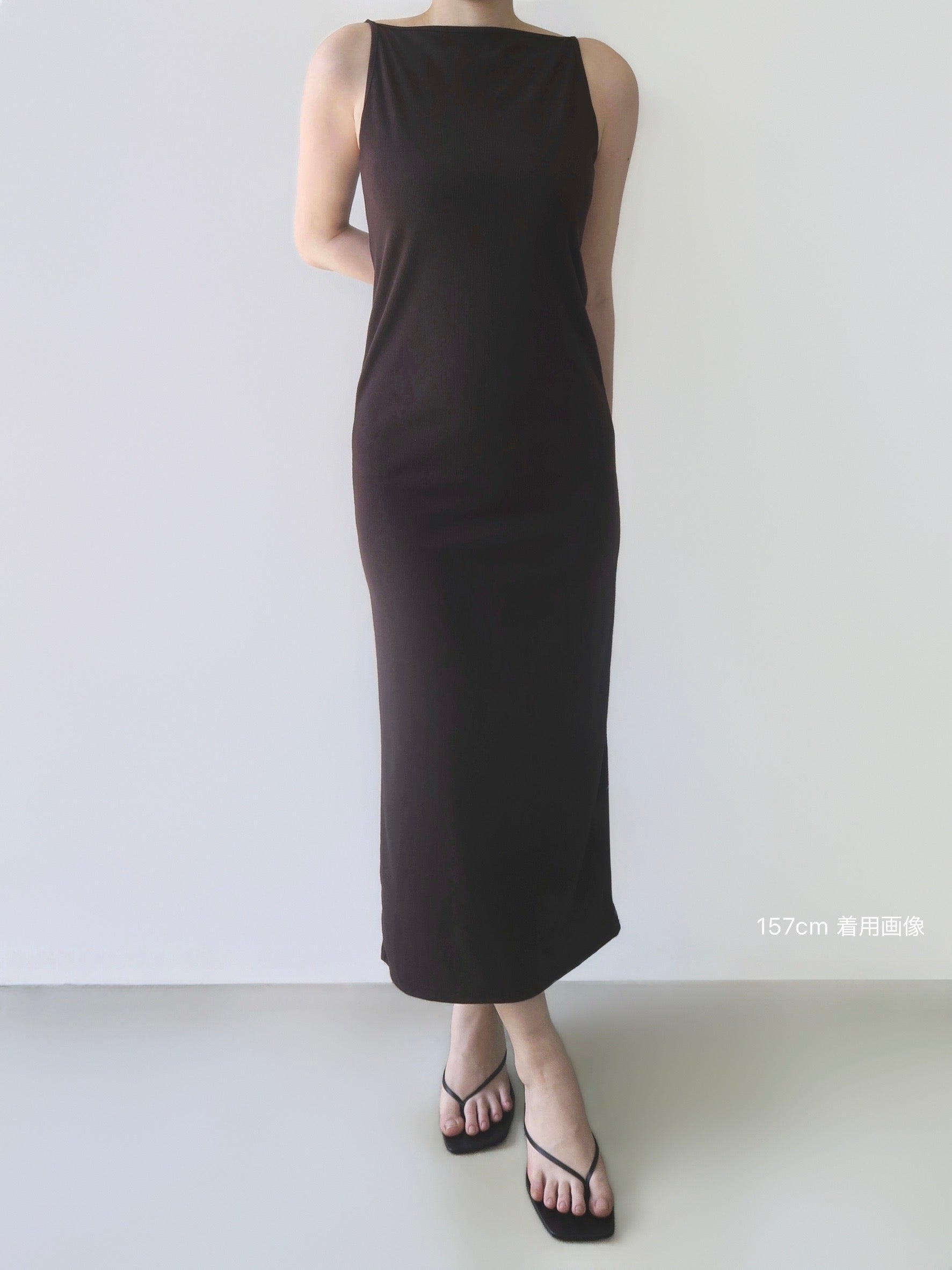 sleek silhouette maxi dress